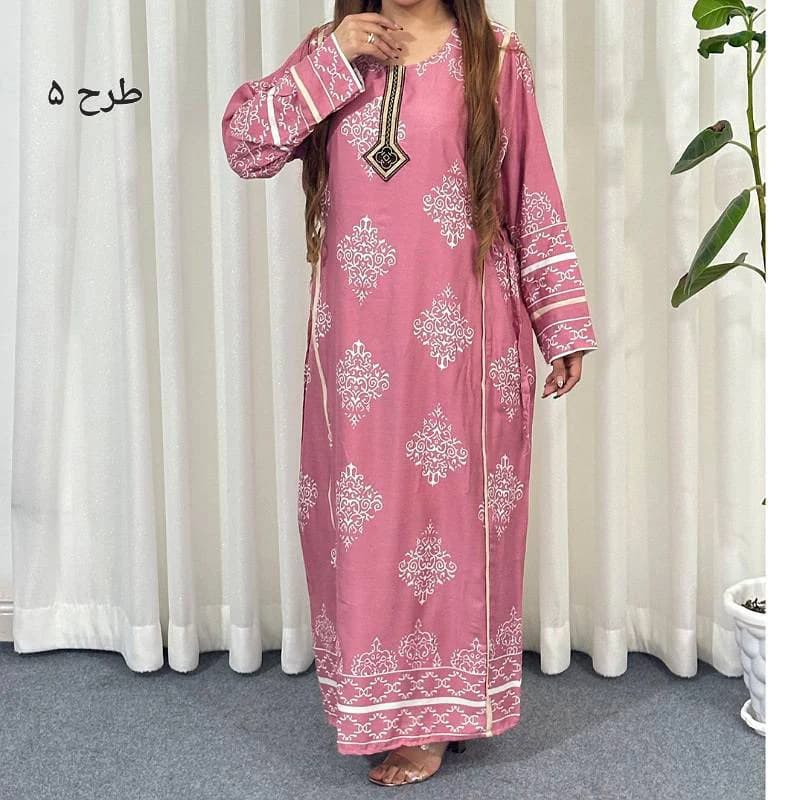 پیراهن ساحلی نخی ترک یال داریقه گلدوزی زنانه /کد29600 (تخفیف ویژه) — تصویر ۵