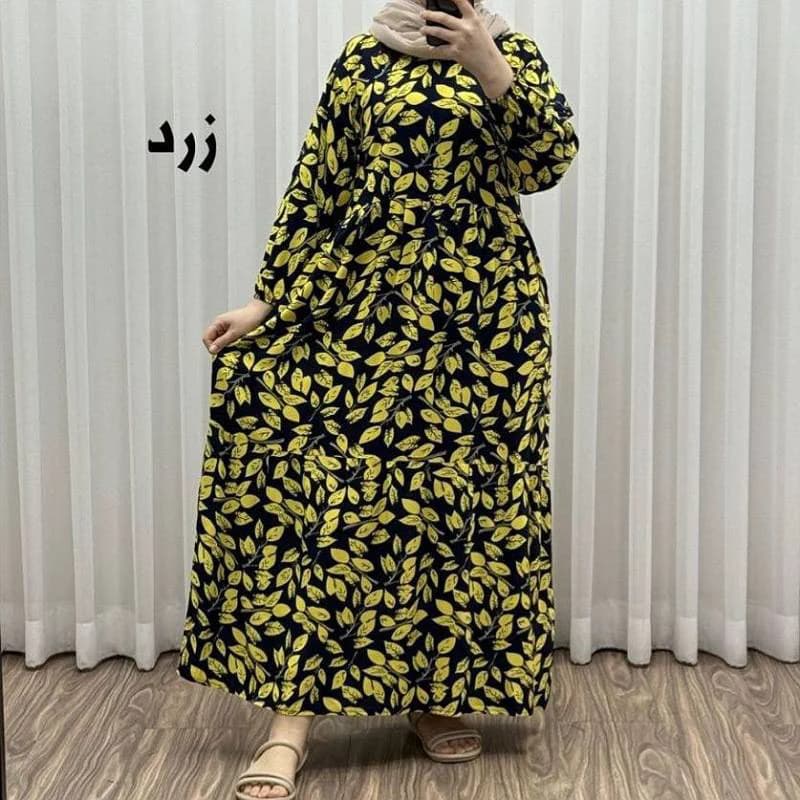 پیراهن ساحلی نخی زنانه گل مریم/کد29260 — تصویر ۳