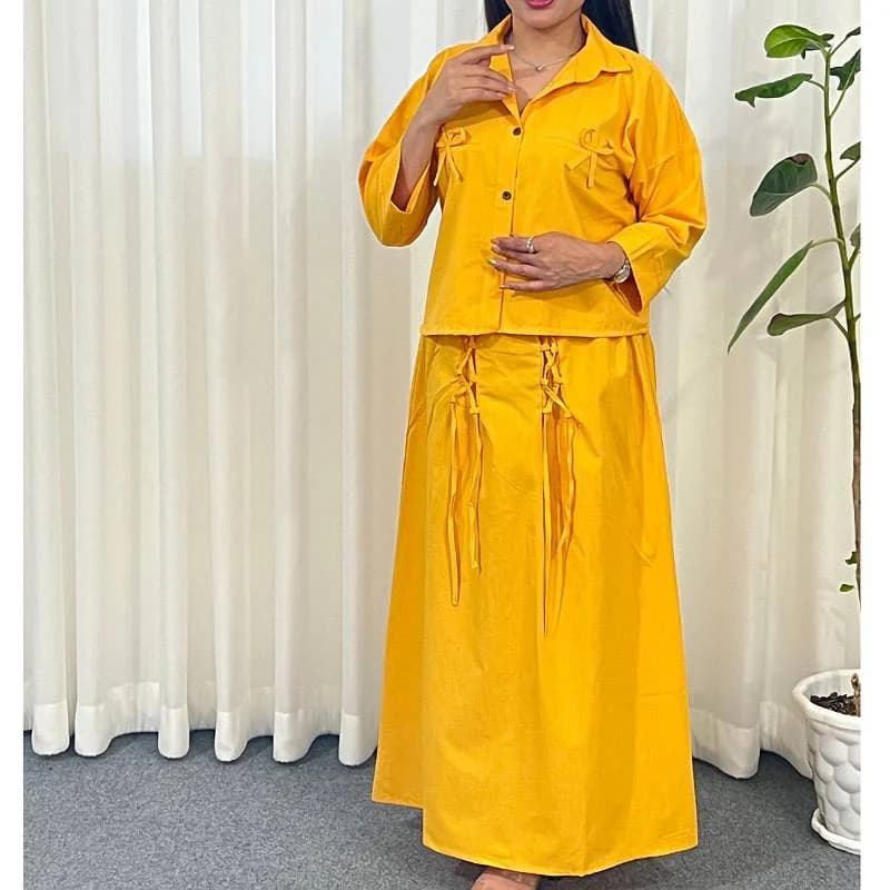 ست کت ودامن لینن رامفورس خارجی/کد29252 (تخفیف ویژه عیدقربان) — تصویر ۴