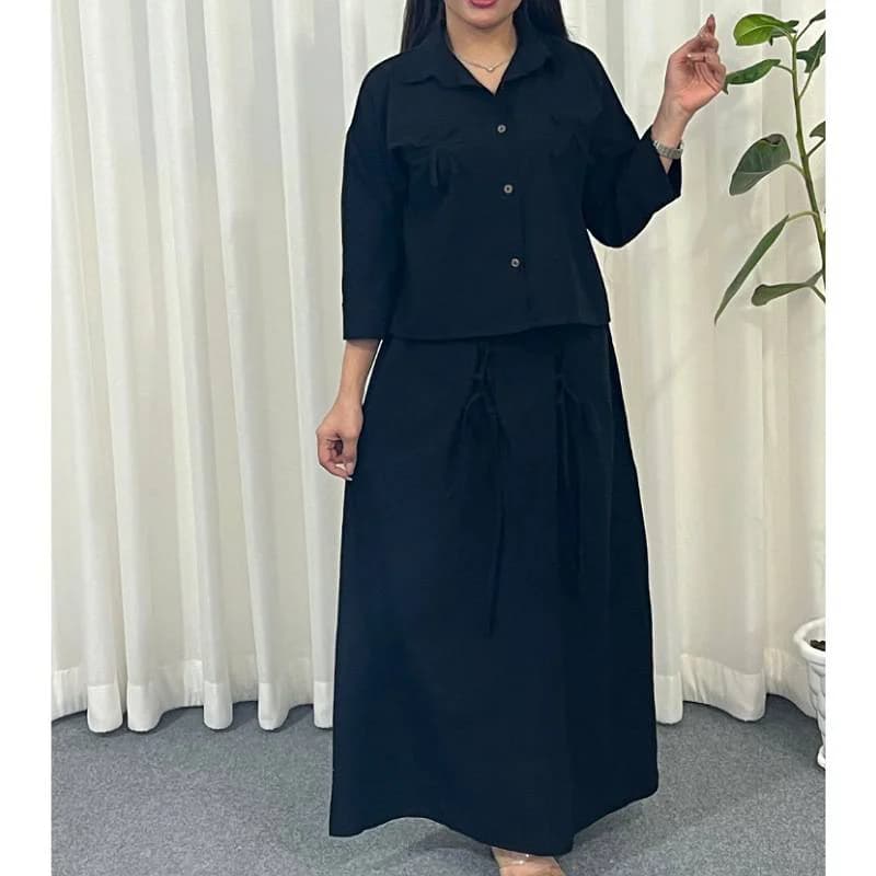 ست کت ودامن لینن رامفورس خارجی/کد29252 (تخفیف ویژه عیدقربان) — تصویر ۷