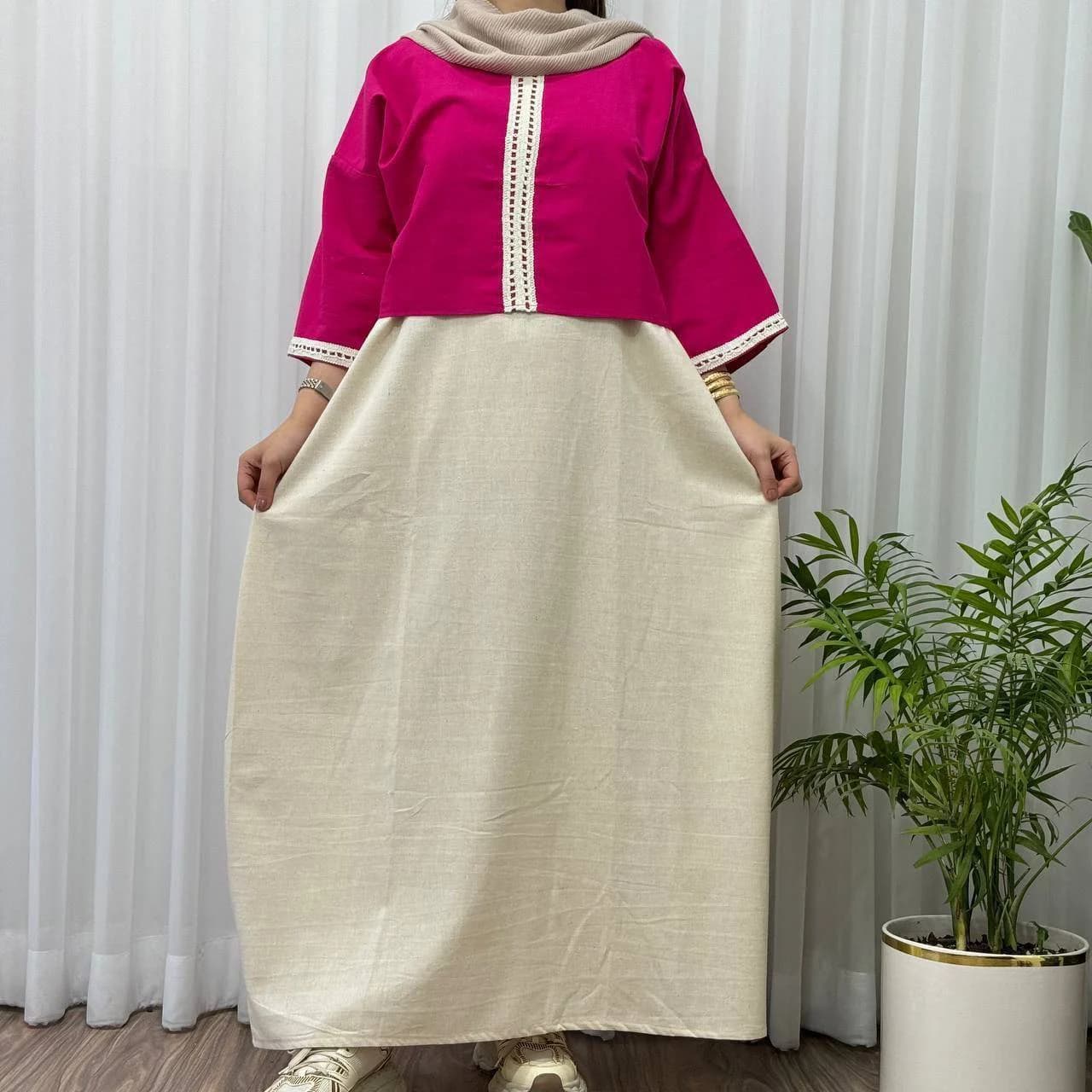 ست کراپ سارافن لینن یه استایل لاکچری زنانه_ کد29207 — تصویر ۵