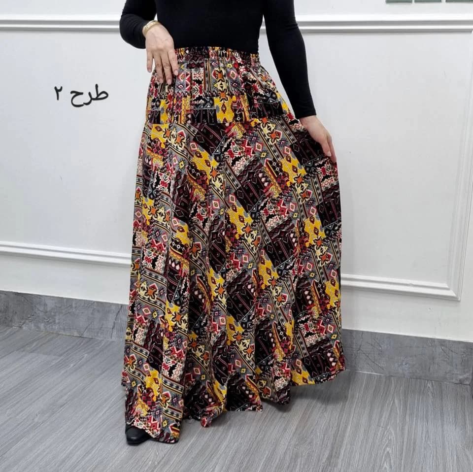 دامن نخی طرح اندونزی زنانه/کد2978 — تصویر ۳