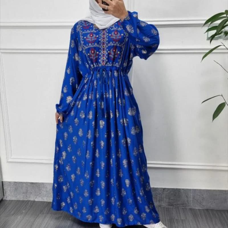 استایل لاکچری ومزونی باپیراهن ساحلی نخی اورجینال گلدوزی وارداتی(اصلی)/کد2932 — تصویر ۴