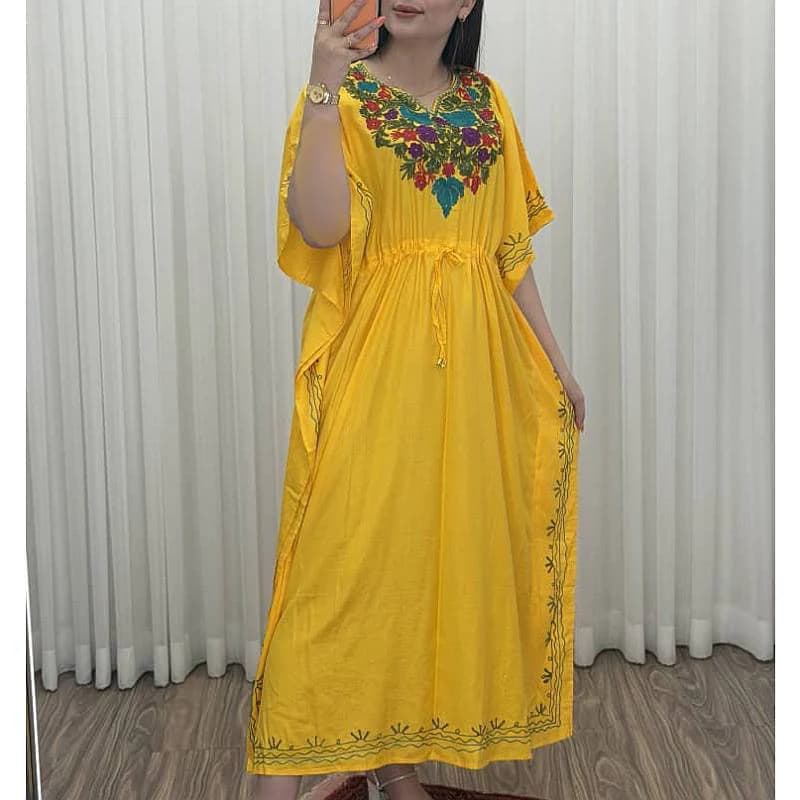 پانچ ساحلی نخی اورجینال گلدوزی شده وارداتی/کد2902 — تصویر ۵