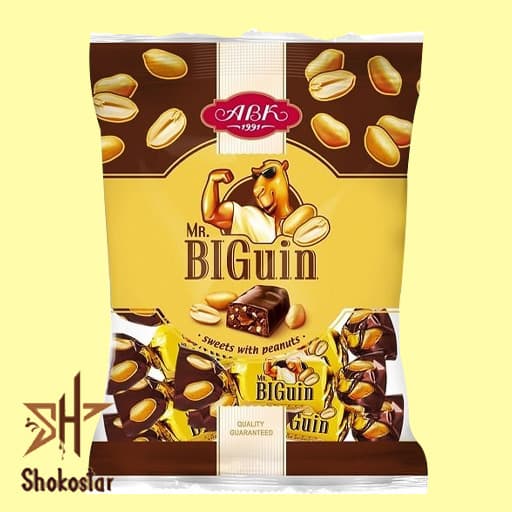 شکلات مستر بیگوئین abk بادام زمینی