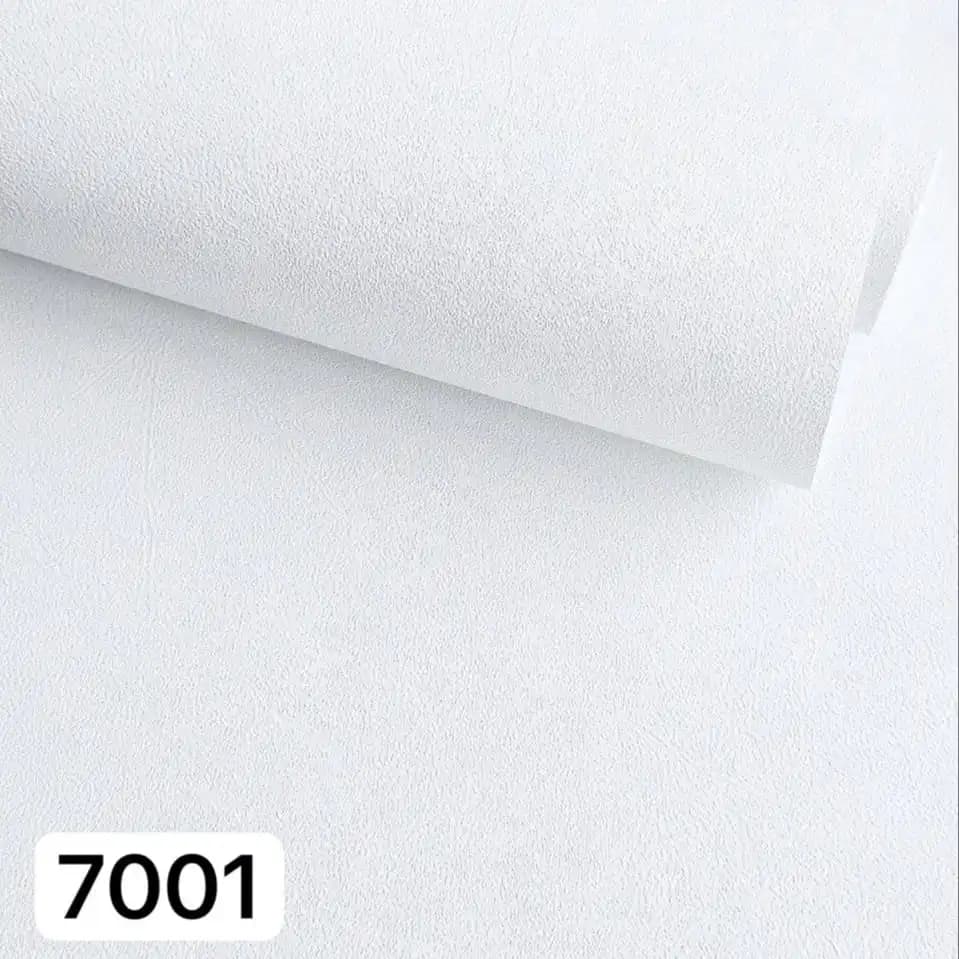 کاغذ دیواری حراجی سفید ساده NH7001