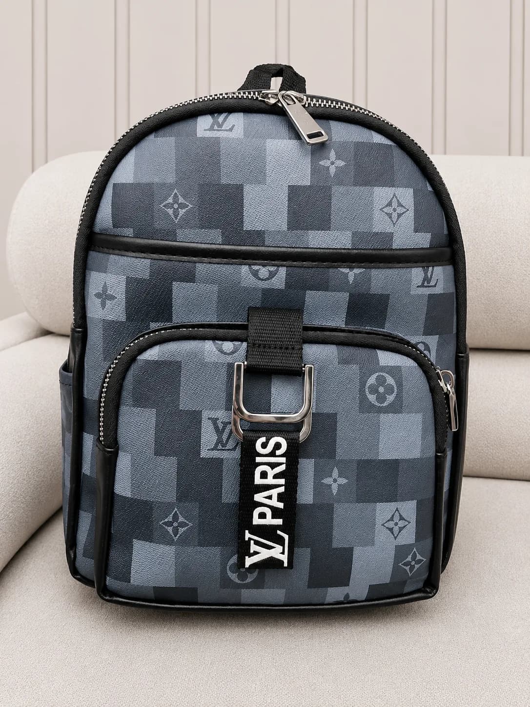 کیف کوله طوسی مشکی طرح لویی ویتون + فیلم