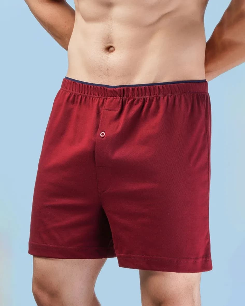 شورت باکسر مردانه کش اسپورت ساده رنگی پک یک – بسته 3عددی — تصویر ۲