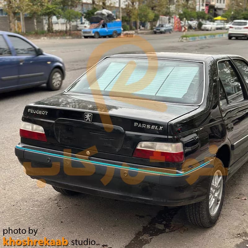 پرده عقب ELX کشویی دو میل توری با پایه فلزی — تصویر ۵