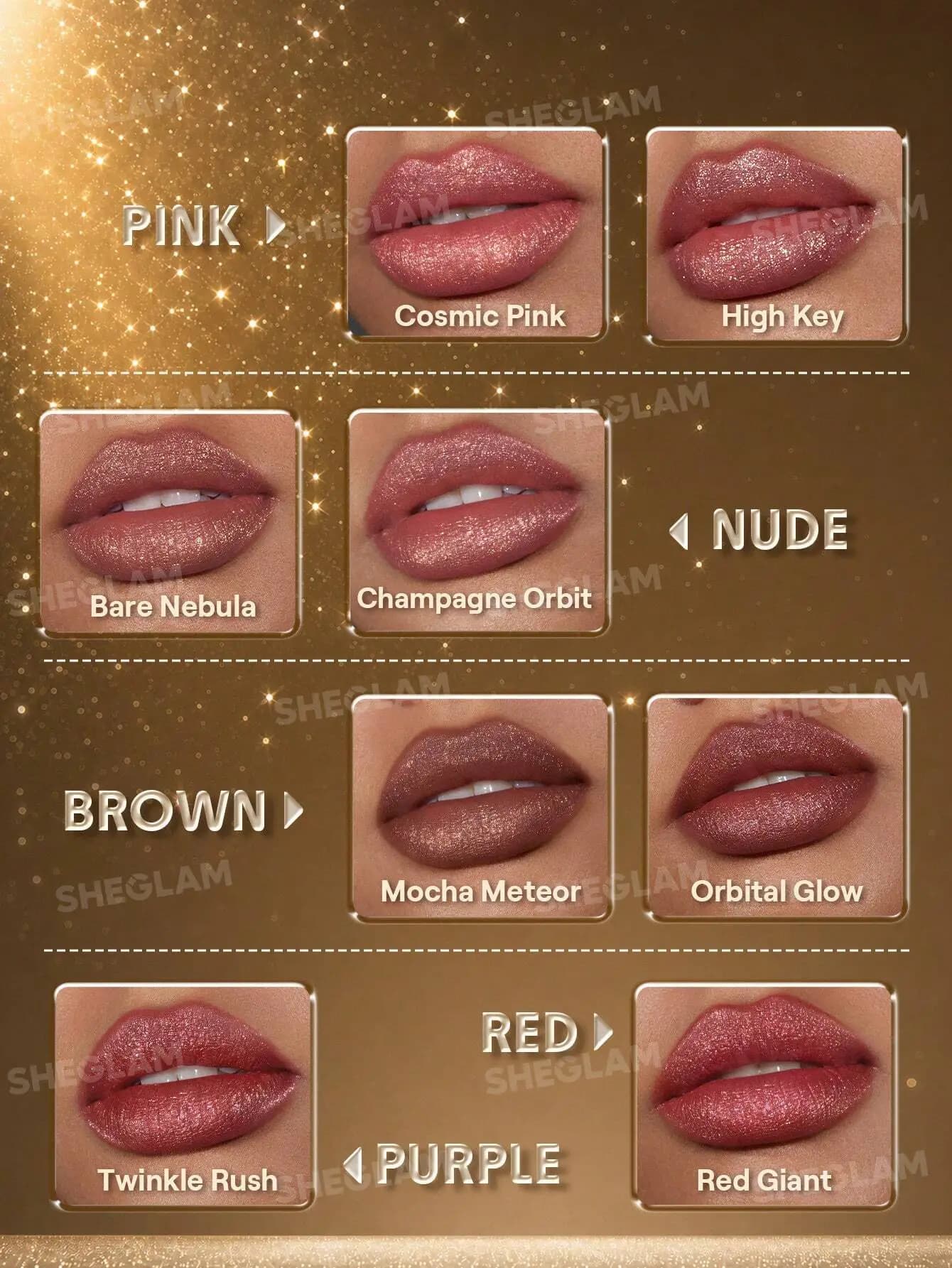 رژلب شاین مات شیگلمSheglam — تصویر ۷