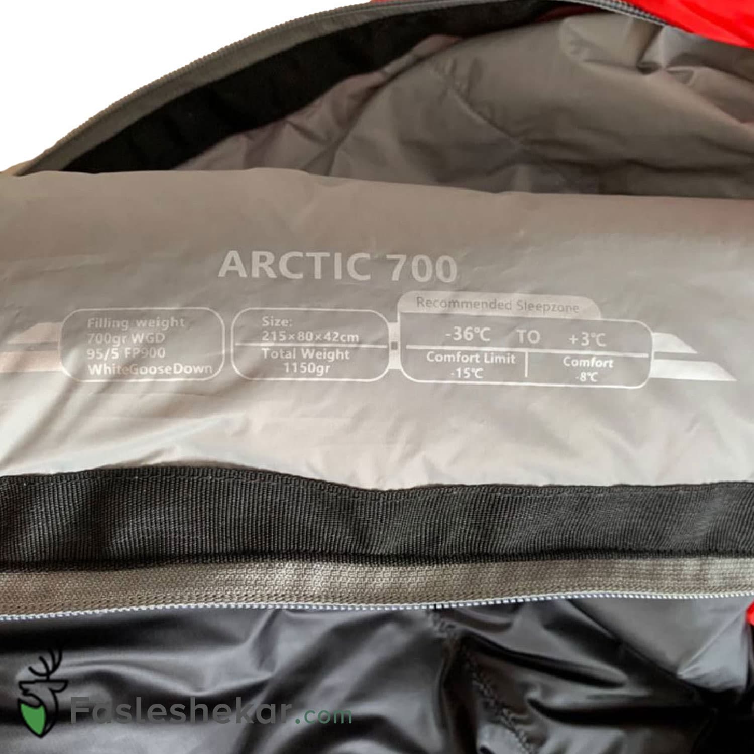 کیسه خواب پر پکینیو مدل Arctic 700 — تصویر ۳