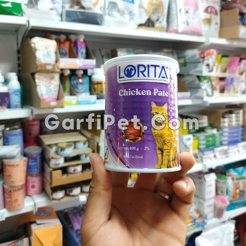 کنسرو غذای گربه «لوریتا» پته مدل مرغ Chicken Pate (400 گرم) — تصویر ۲
