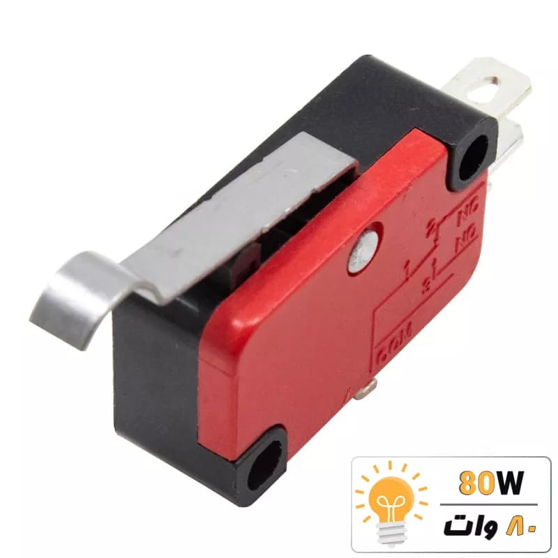 میکروسوییچ 15A 250VAC اهرم دار 28mm مدل V-154-1C25