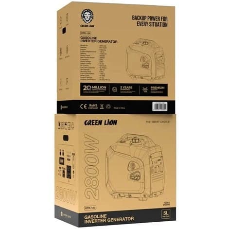 موتور برق ژنراتور اینورتر گرین لاین مدل Inverter Generator GTR120 GNGASINV120BK — تصویر ۳