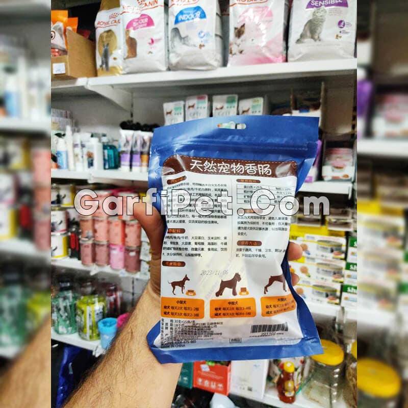 غذای تشویقی سگ «Taotaopets» مدل سوسیس با طعم اردک (30 عددی) — تصویر ۳