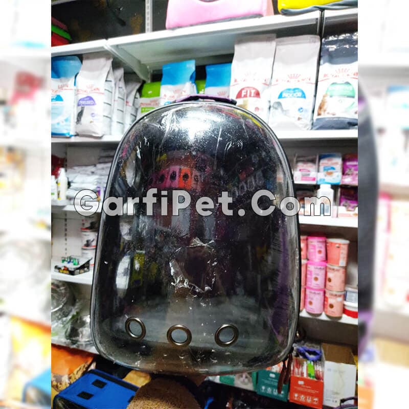 کوله حمل حیوان خانگی (سگ، گربه و جوندگان) «هپی پت» تمام طلق مدل غول — تصویر ۴