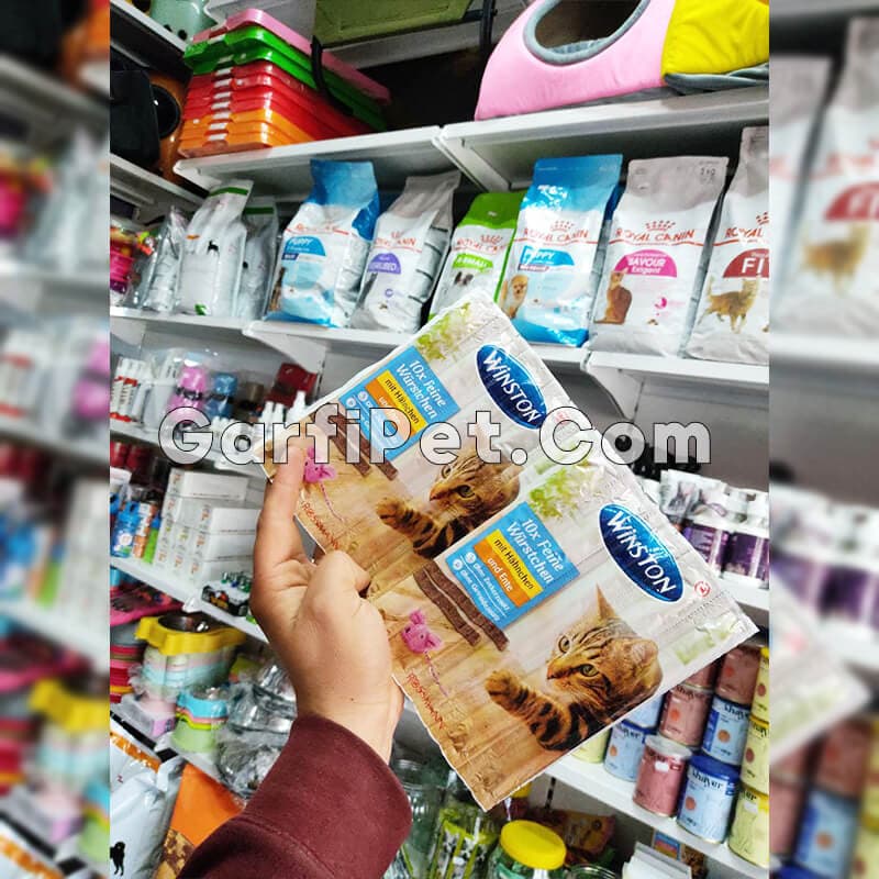 غذای تشویقی گربه «Winston» مدل مدادی نرم با طعم مرغ و جگر (10 عددی) — تصویر ۳