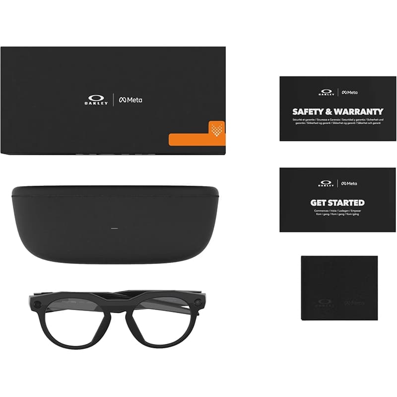عینک هوشمند متا اوکلی Oakley Meta HSTN Black Frame + Clear Lense — تصویر ۷