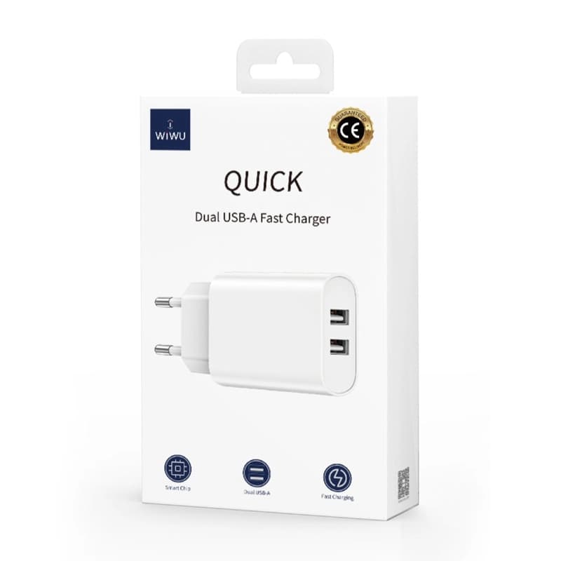 آداپتور دوگانه ویوو WiWU Wi-U003 Quick Dual USB-A — تصویر ۷