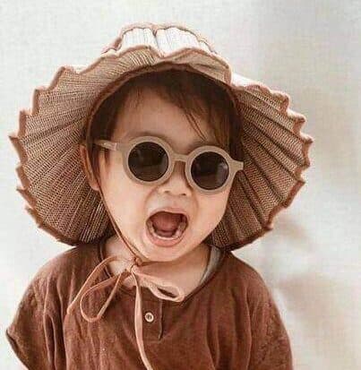 عینک آفتابی بچگانه فریم گرد کلاسیک — تصویر ۲