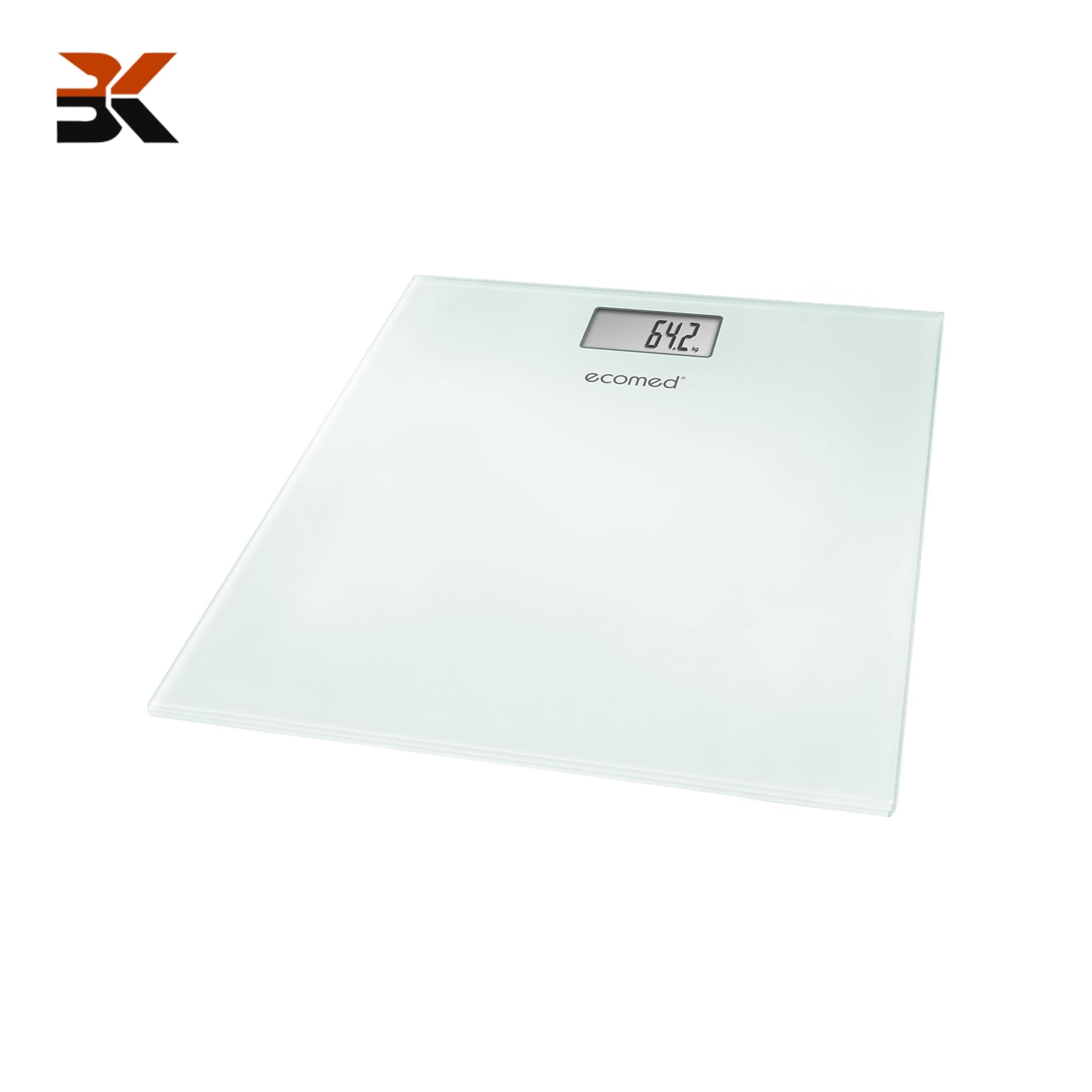 ترازو دیجیتال اکومد مدل Ecomed PS-72E شیشهای تا 150 کیلوگرم دقت بالا با سنسور پیشرفته و نمایشگر LCD