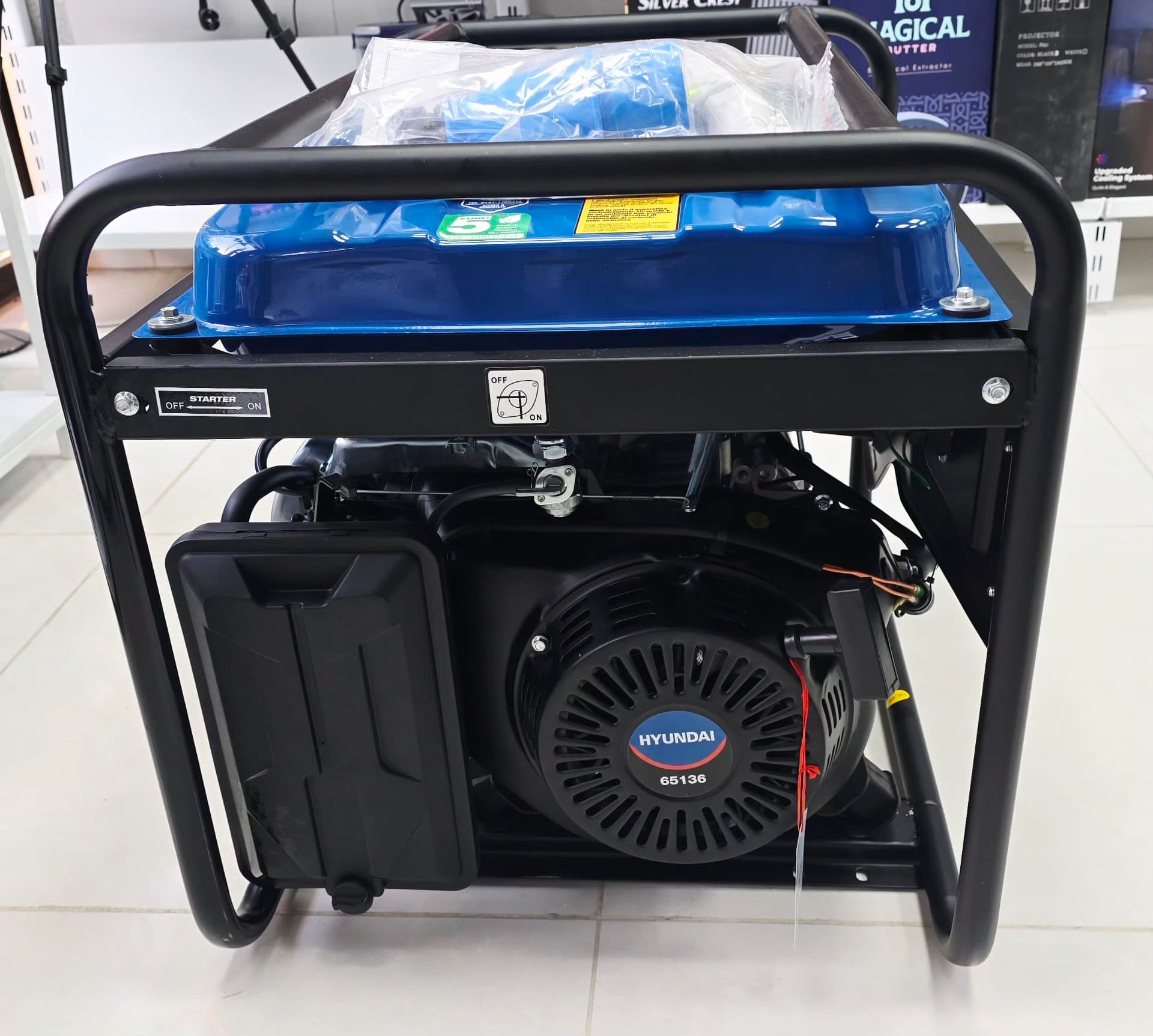 ژنراتور برق بنزینی ۵ کیلووات هیوندا مدل DLGE6500 چهار زمانه تک فاز (Stage V) با AVR و موتور قدرتمند ۱۴ اسب بخار — تصویر ۶