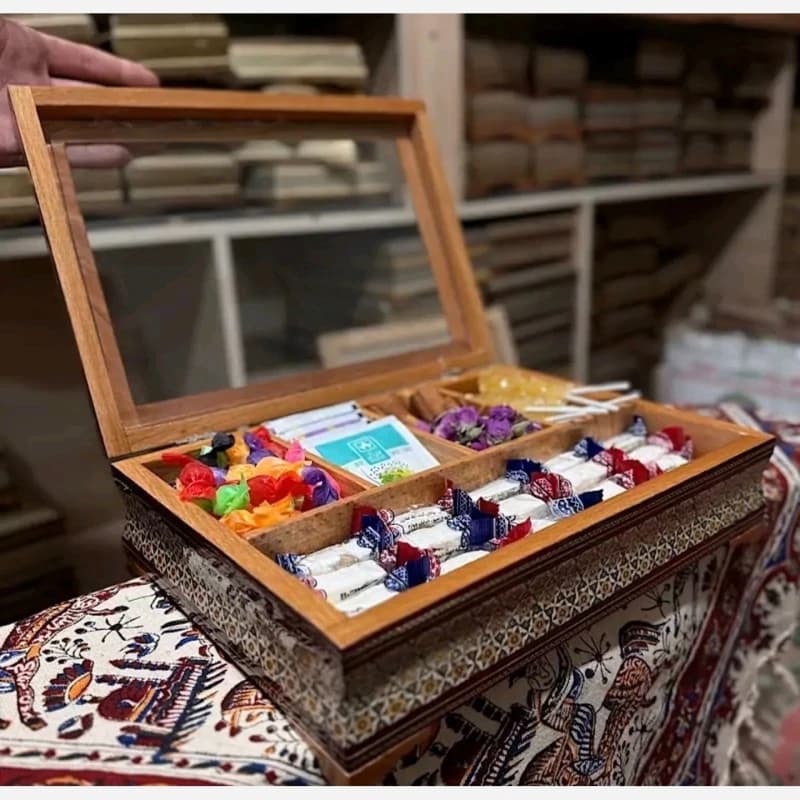 جعبه پذیرایی تی بگ ( دمنوش) تمام خاتم — تصویر ۲