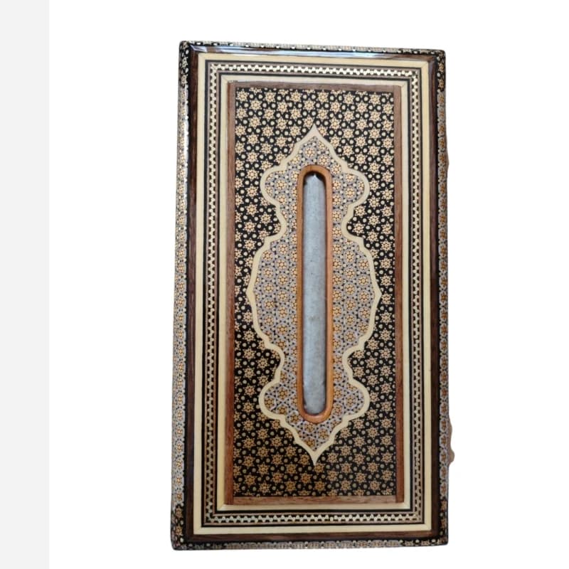 جعبه دستمال خاتم اعلا طرح توپی 27* 16 — تصویر ۲