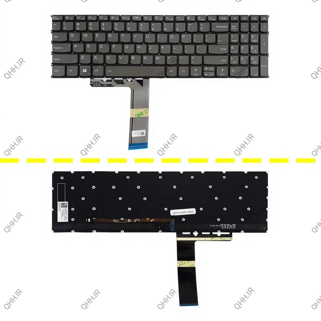 کیبرد لپ تاپ لنوو ThinkBook 15-G2 مشکی-با بک لایت-بدون فریم — تصویر ۳