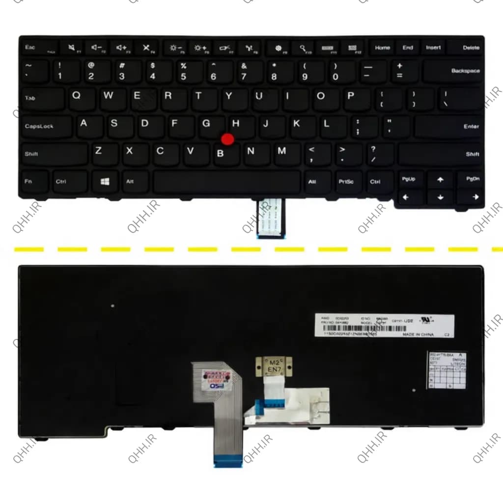 کیبرد لپ تاپ لنوو ThinkPad E431 مشکی-با موس-با فریم — تصویر ۳