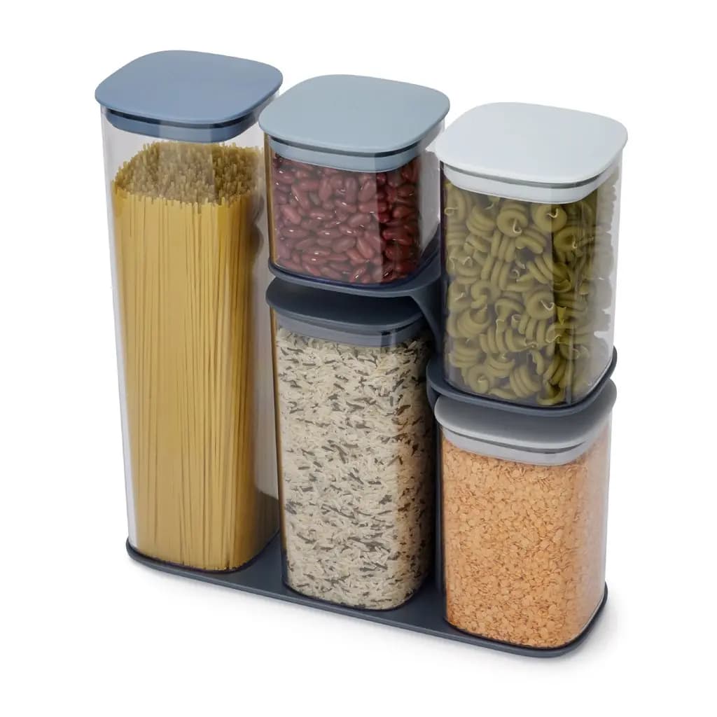 ست 6 پارچه حبوبات جوزف جوزف آبی Podium™ Blue Storage Container Set – Editions — تصویر ۲