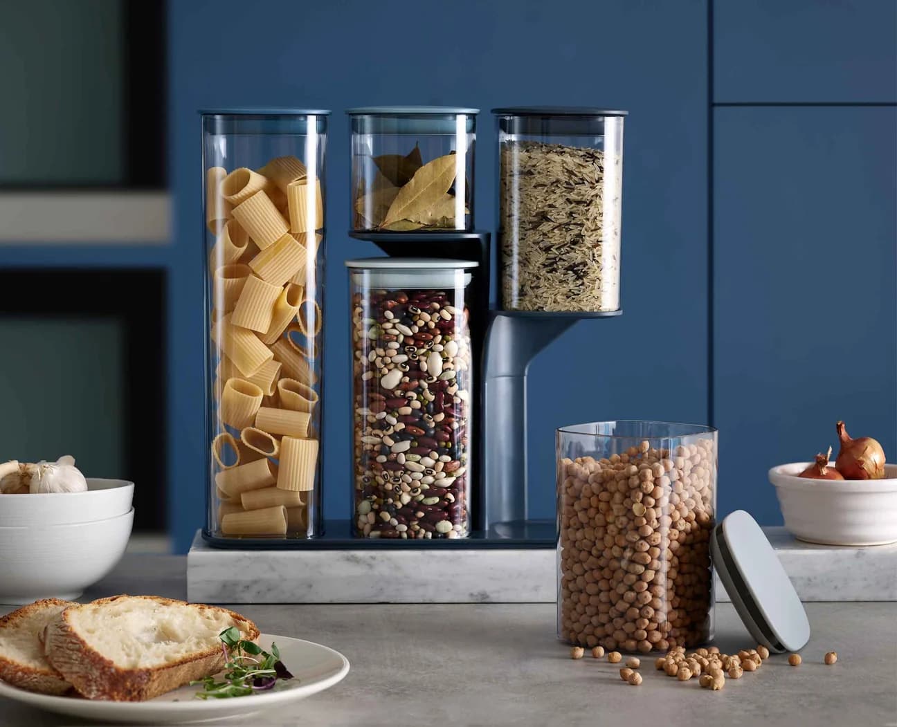 ست 6 پارچه حبوبات جوزف جوزف آبی Podium™ Blue Storage Container Set – Editions