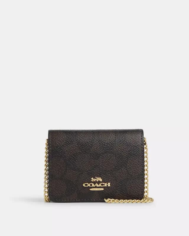 کیف دوشی کوچ مینی (Coach Mini Flap Wallet)