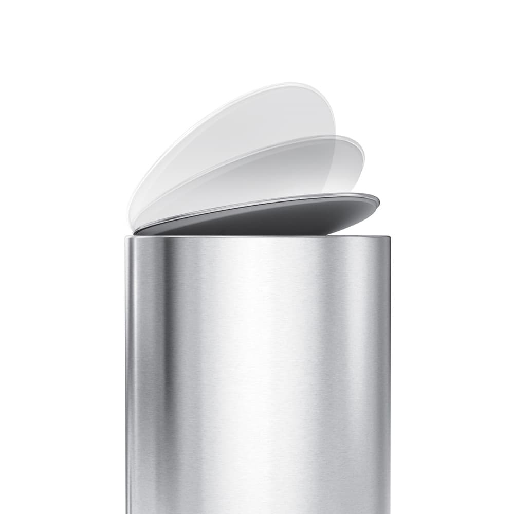 سطل زباله پدالی 6 لیتر نیم دایره استیل سیمپل هیومن simplehuman Semi Round Pedal Bin, 6L — تصویر ۴