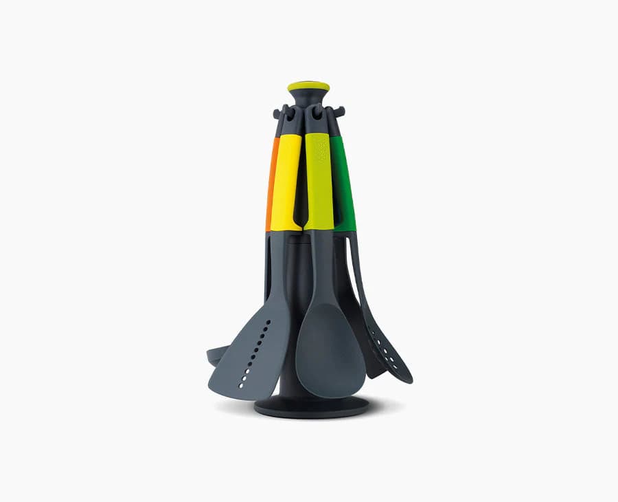 ست کفگیر و ملا قه 7 پارچه رنگی جوزف جوزف با پایه گردان Joseph Joseph Elevate Utensils Carousel Multicolor, Set of 7