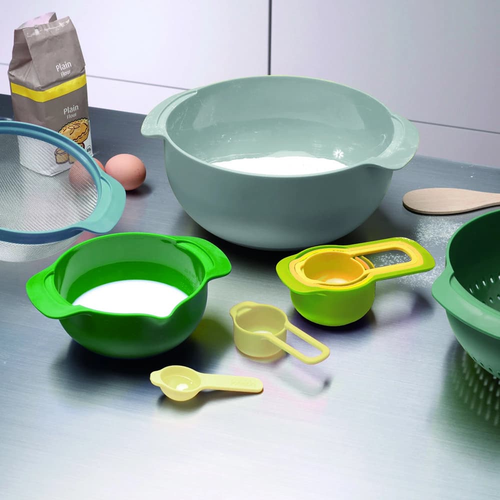 ست کاسه و پیمانه 9 پارچه جوزف جوزف رنگ اوپال Joseph Joseph Nest Opal Preparation Bowls, Set of 9 — تصویر ۶
