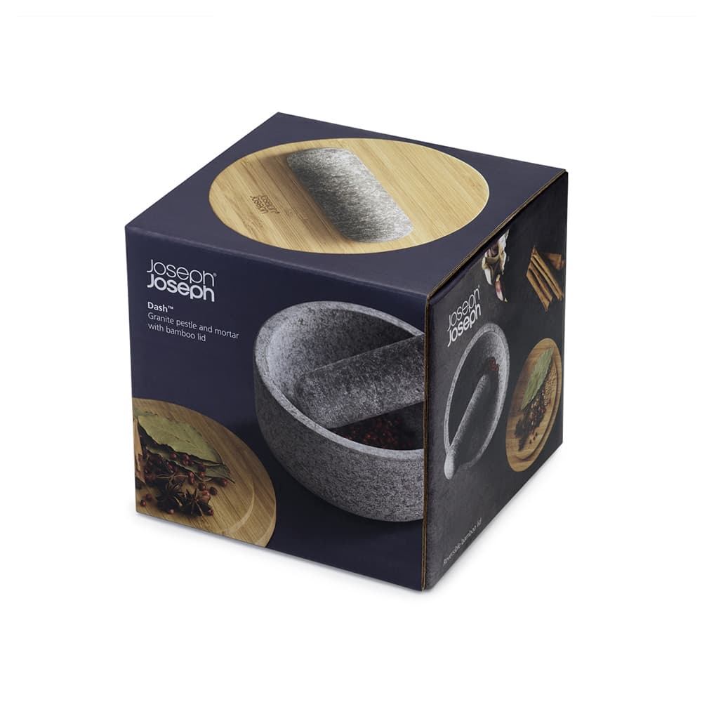 هاون سنگ گرانیت با درب بامبو جوزف جوزف Joseph Joseph Dash Pestle & Mortar with Bamboo Lid — تصویر ۶