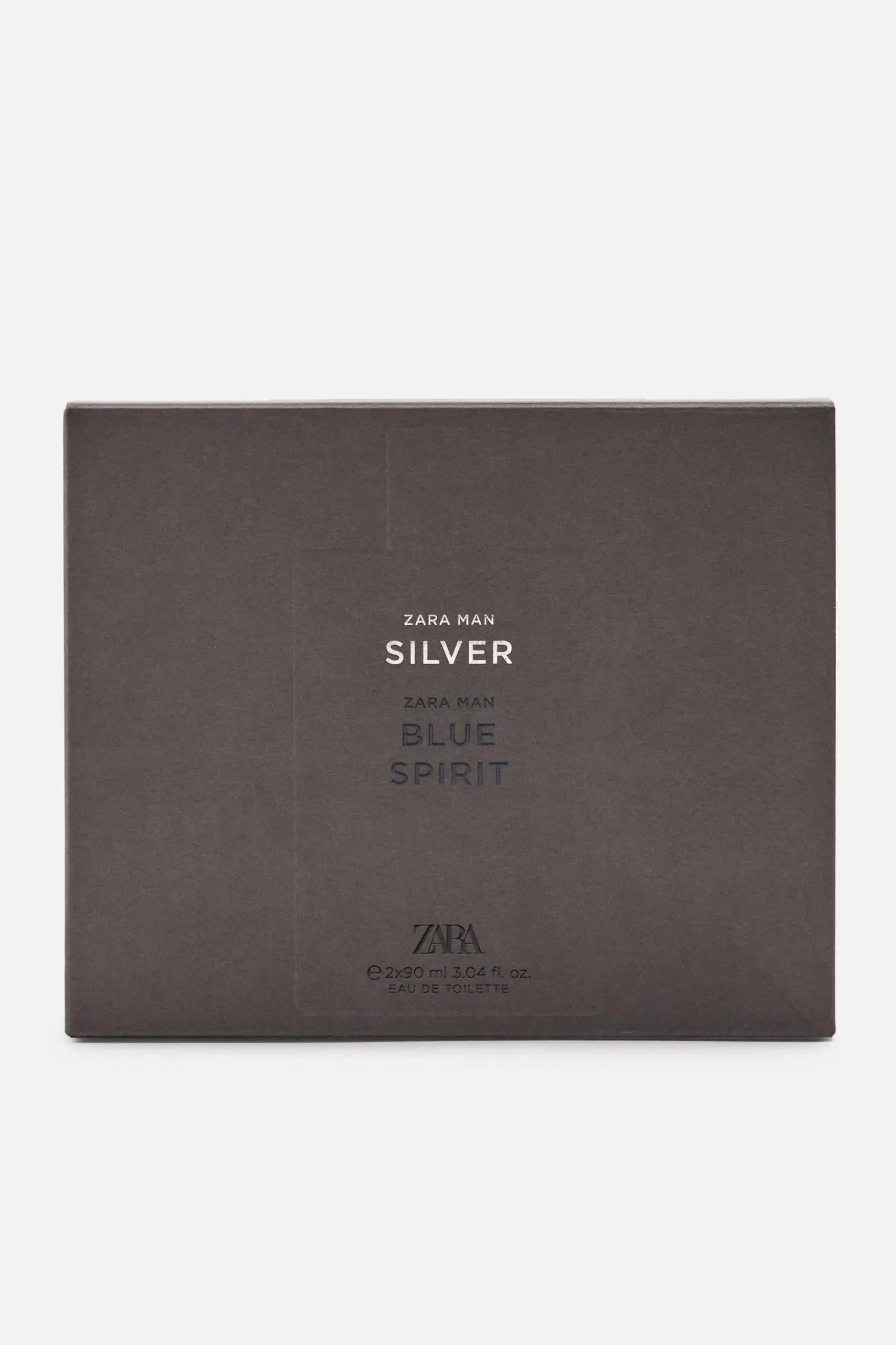 پک دو تایی عطر مردانه زارا Zara Silver – Blue Spirit — تصویر ۲