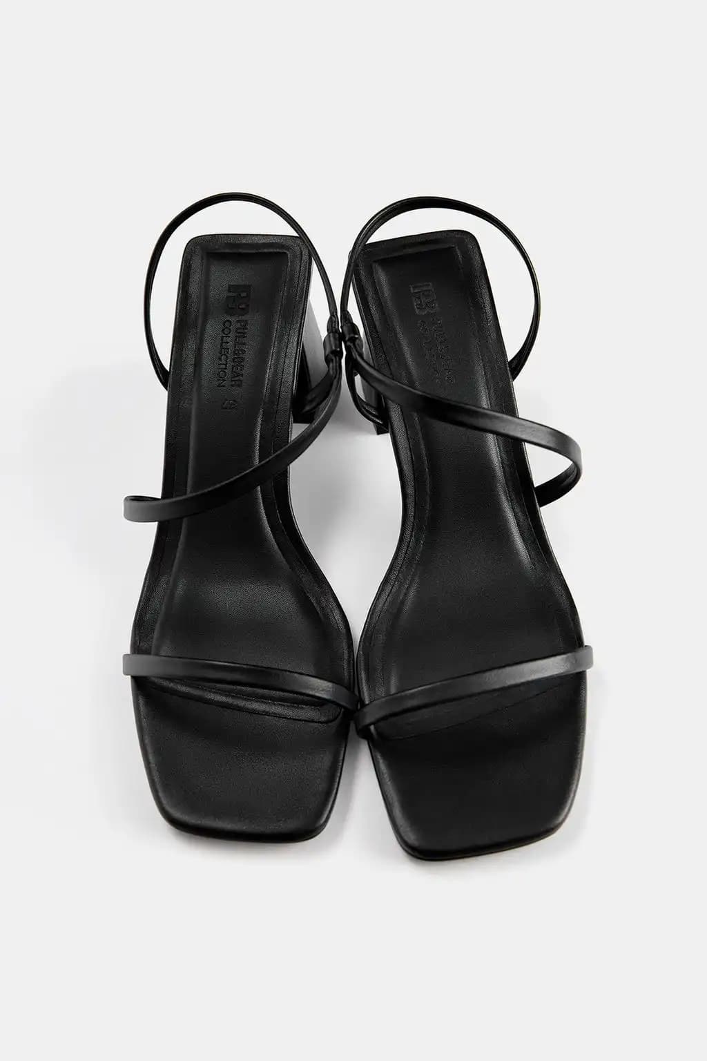 کفش پاشنه بلند Pull&Bear مدل Strappy Heeled Sandals — تصویر ۴