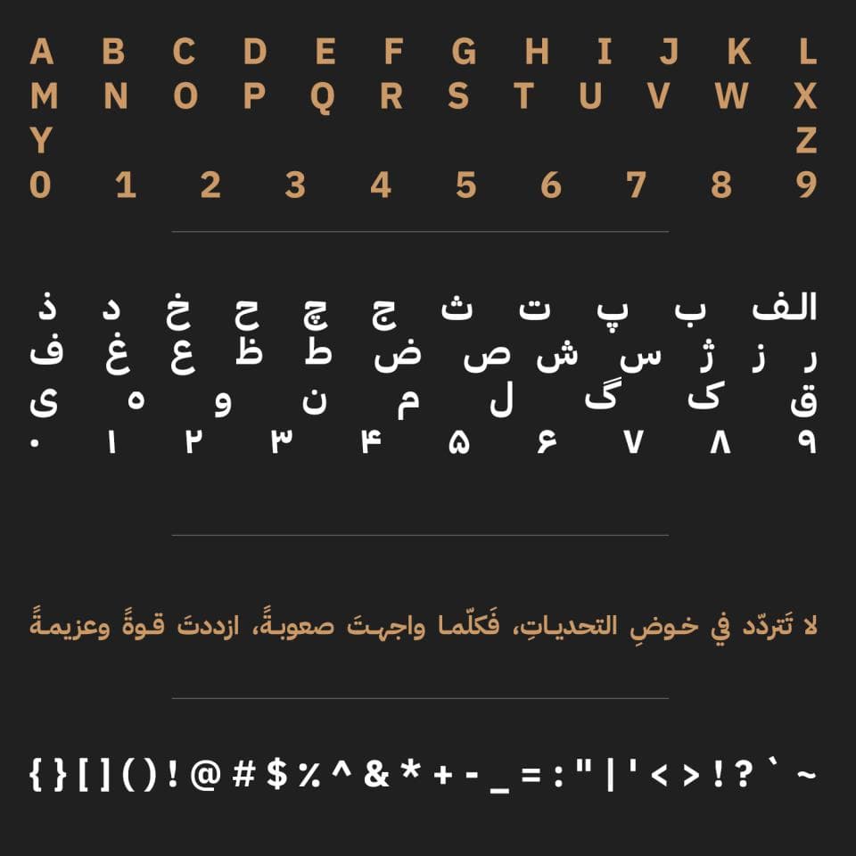 7 فونت پلکس فارسی Plex — تصویر ۳