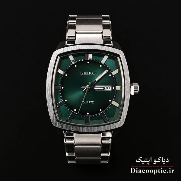 ساعت مچی مردانه برند سیکو مدل DO1331 دو تقویم مربعی — تصویر ۳