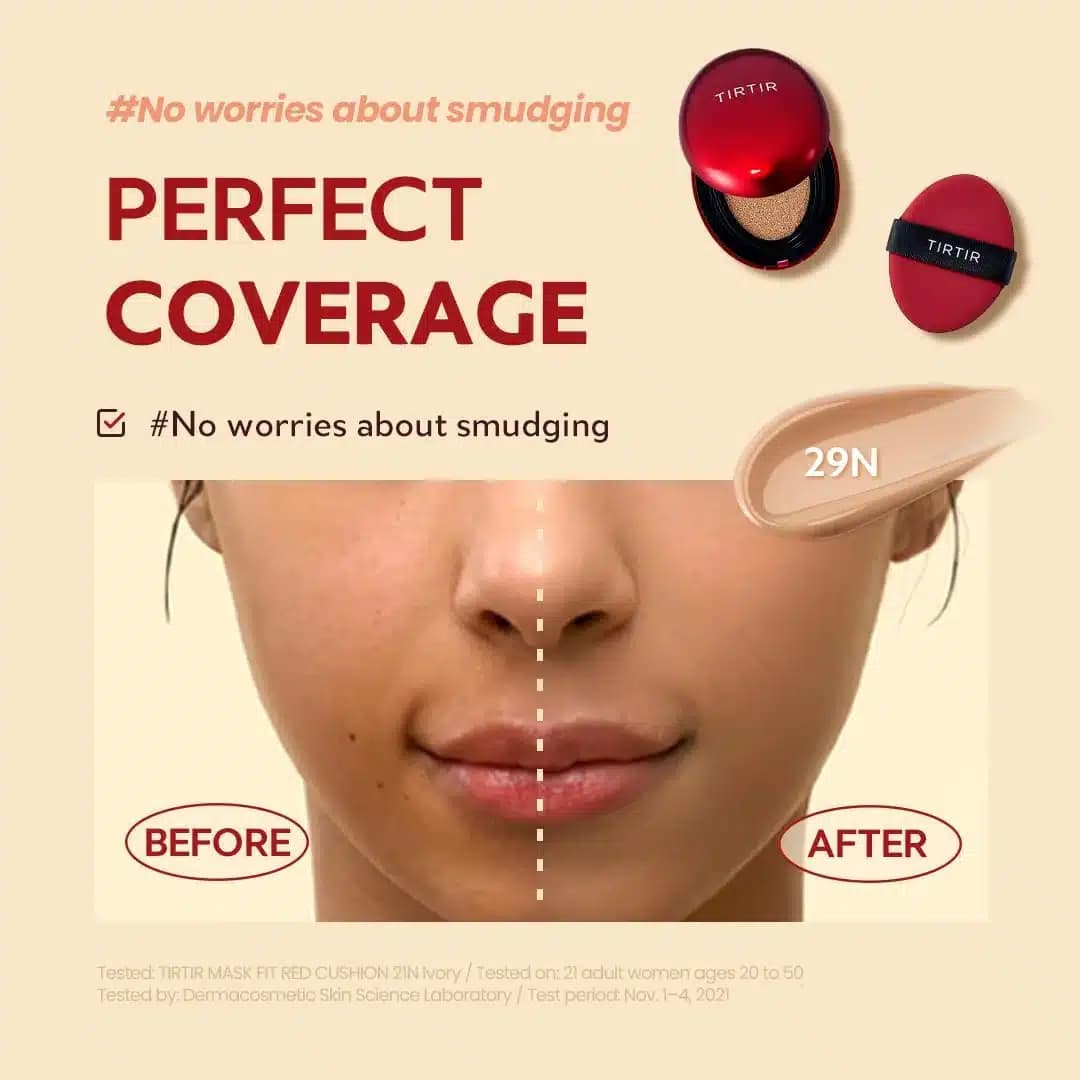 کوشن قرمز تیرتیر ماسک فیت TIRTIR Mask Fit Red SPF40 — تصویر ۳