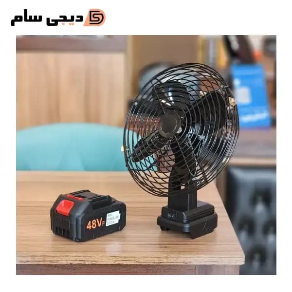 پنکه شارژی فلزی نوا مدل ZL-08 — تصویر ۵