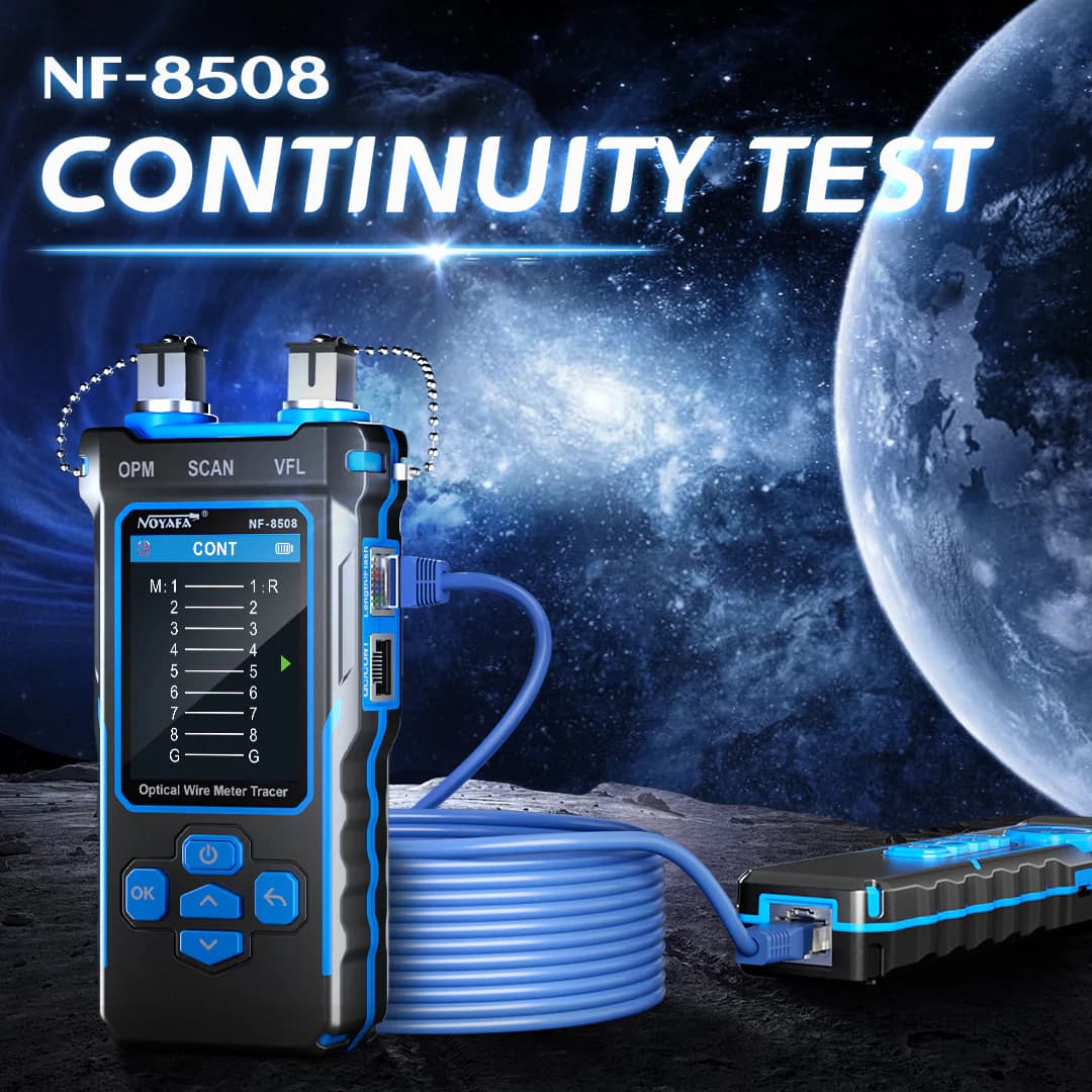تستر شبکه و فیبر نوری VFL/OPM پاورمتر – POE test – زوج یاب – نویافا مدل NOYAFA NF-8508 – باگارانتی12ماهه — تصویر ۵
