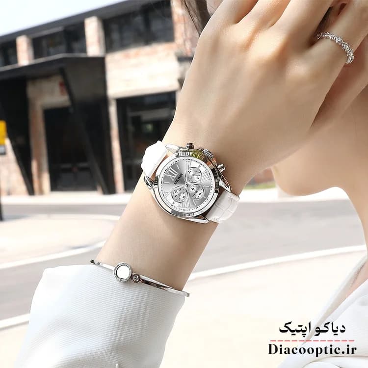 ساعت مچی زنانه برند مگیر مدل Do-MEGIR 2114 بند چرم — تصویر ۲