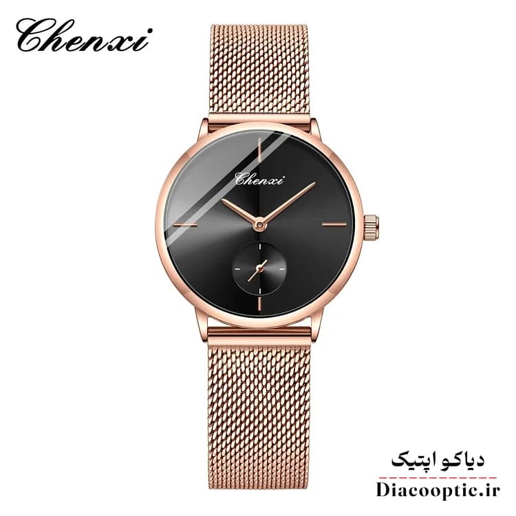 ساعت مچی زنانه برند چنکسی مدل Do-CHENXI 061 بند حصیری — تصویر ۵