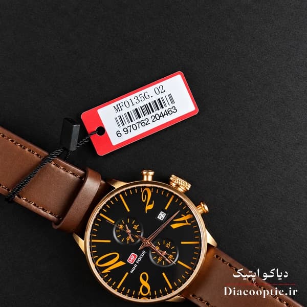 ساعت مچی مردانه اورجینال موتور ژاپن برند مینی فوکوس سه موتور مدل Mf0135G.02 بند چرم — تصویر ۷