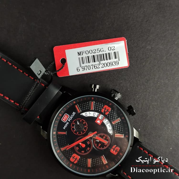 ساعت مچی مردانه اورجینال موتور ژاپن برند مینی فوکوس سه موتور مدل Mf0025G.02 بند چرم — تصویر ۷