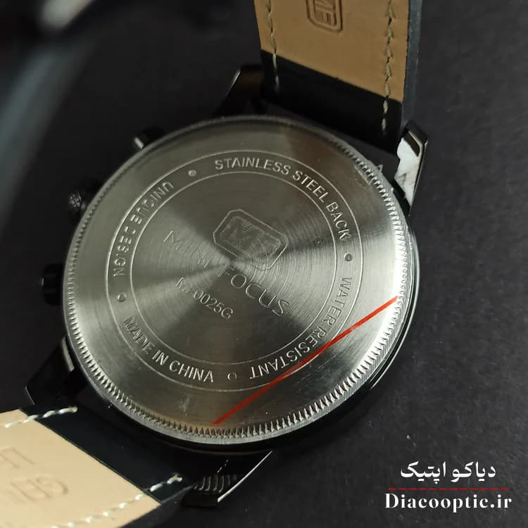 ساعت مچی مردانه اورجینال موتور ژاپن برند مینی فوکوس سه موتور مدل Mf0025G.02 بند چرم — تصویر ۶