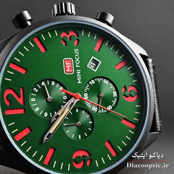 ساعت مچی مردانه اورجینال موتور ژاپن برند مینی فوکوس سه موتور مدل Mf0003G.01 بند چرم — تصویر ۴